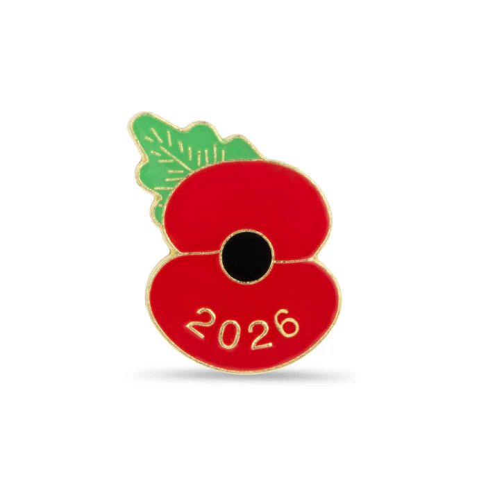 2026 Dated Poppy Lapel Pin - £10