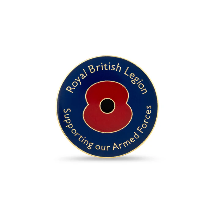 Armed Forces Day Poppy Lapel Pin