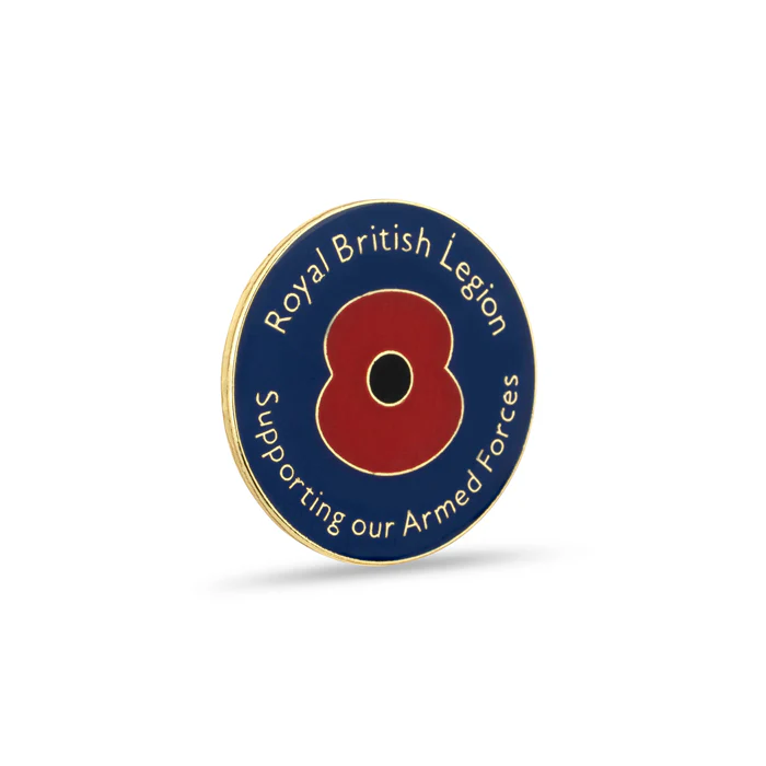 Armed Forces Day Poppy Lapel Pin - Image 2
