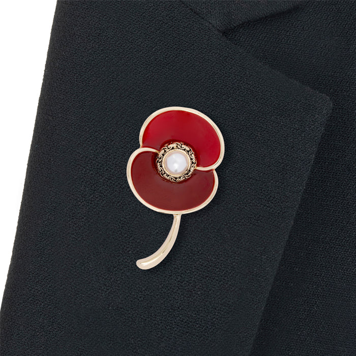 At the Going Down of the Sun Poppy Brooch - Image 3