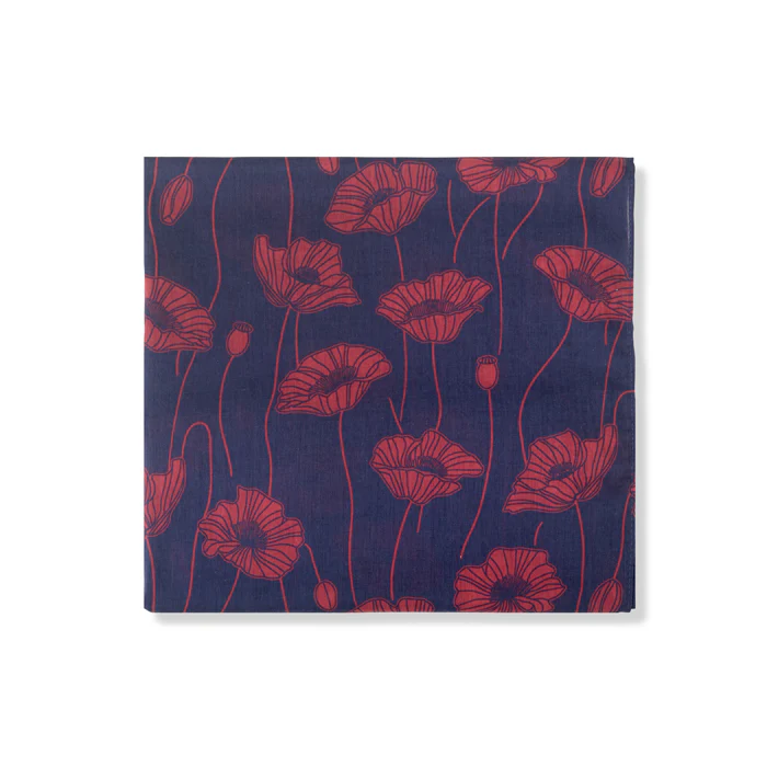 Blooming Poppy and Bud Lightweight Scarf - Image 5