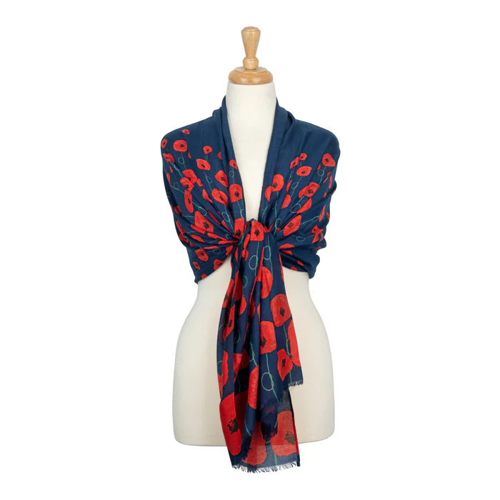 Blossoming Poppies Scarf - Image 3