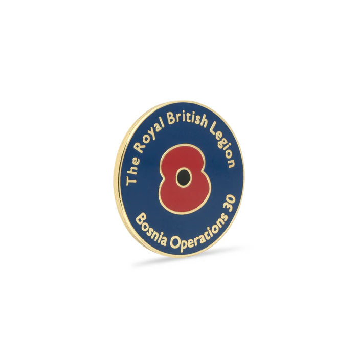 Bosnia 30 Poppy Lapel Pin - Image 2