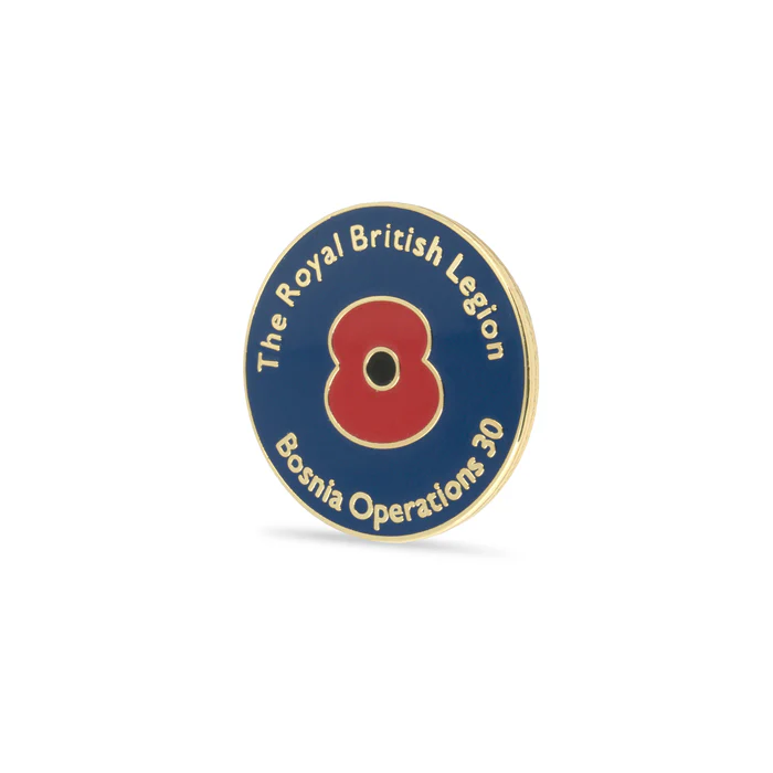 Bosnia 30 Poppy Lapel Pin - Image 3