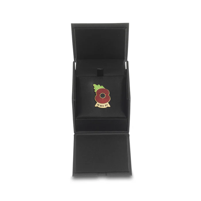 End of the Second World War 80 Years Poppy Lapel Pin - Image 8