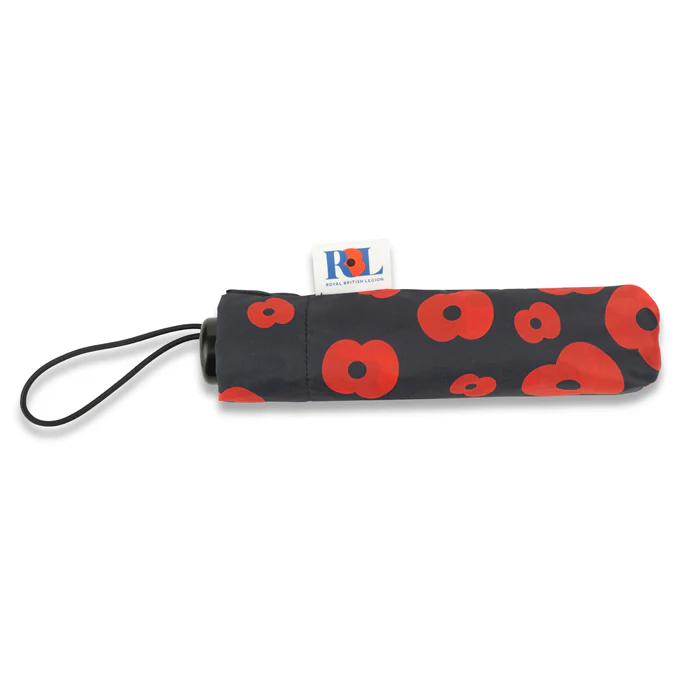 Falling Poppies rPET Compact Umbrella - Image 2