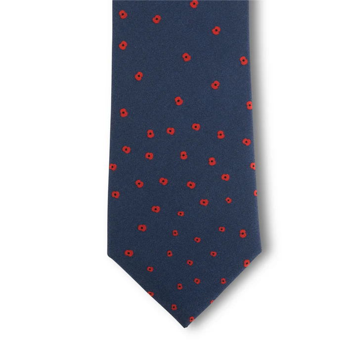 Falling Poppies Silk Tie - Image 2
