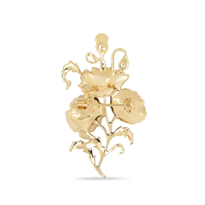 Laurence Llewelyn-Bowen Art Deco Poppy Brooch - Image 4