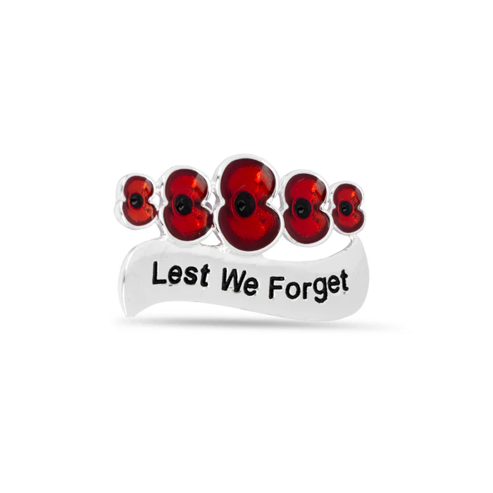 Lest We Forget Poppy Bar Pin - Image 3