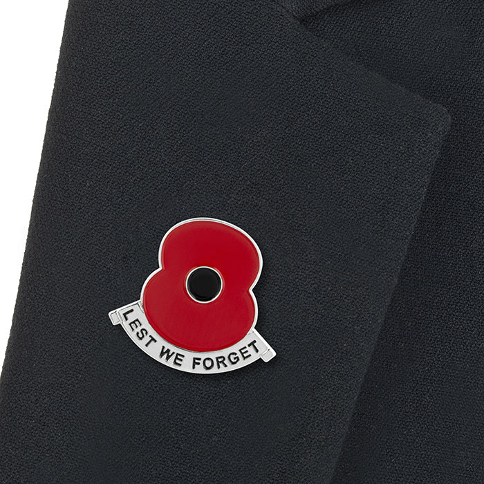 Lest We Forget Poppy Scroll Pin - Image 2