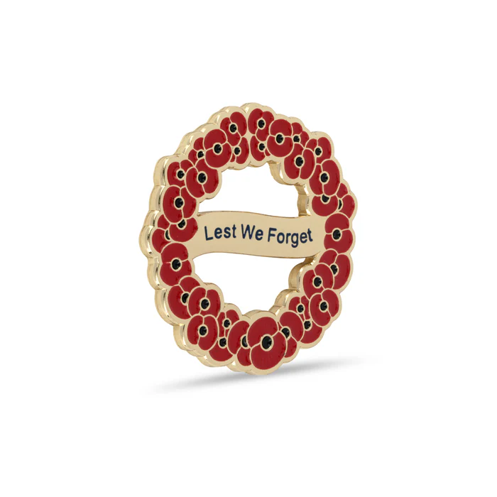 Lest We Forget Poppy Wreath Badge - Image 2