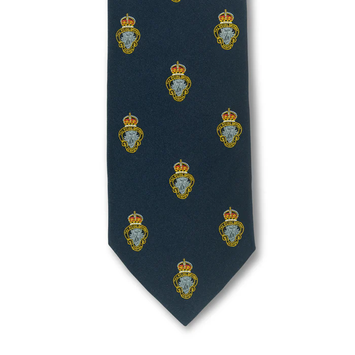 MEMBERS "Limited Edition" RBL Multi Silver Crest Motif Tie - Image 2