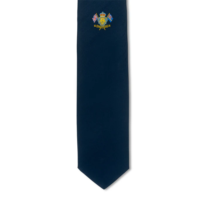 MEMBERS Standard Bearers Motif Navy Tie - Image 2