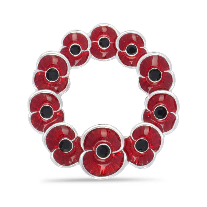 Multi Poppy Wreath Pin - Image 2