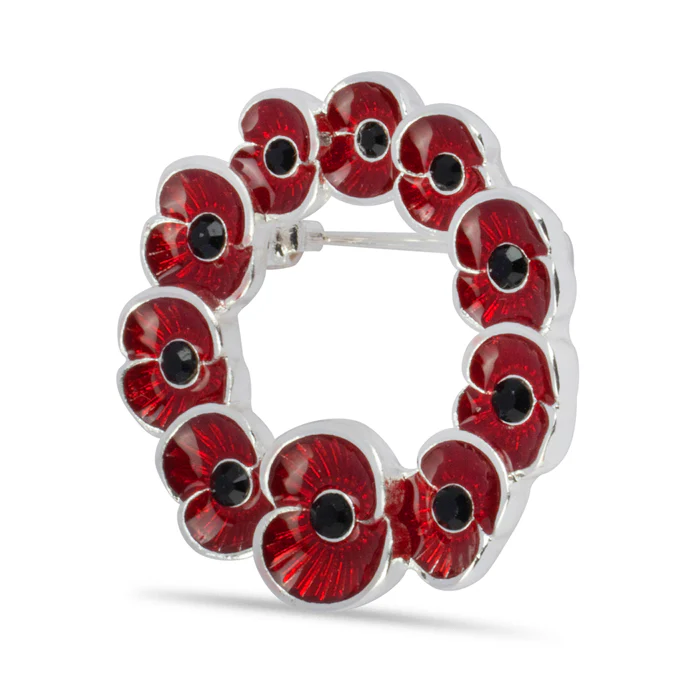 Multi Poppy Wreath Pin - Image 3