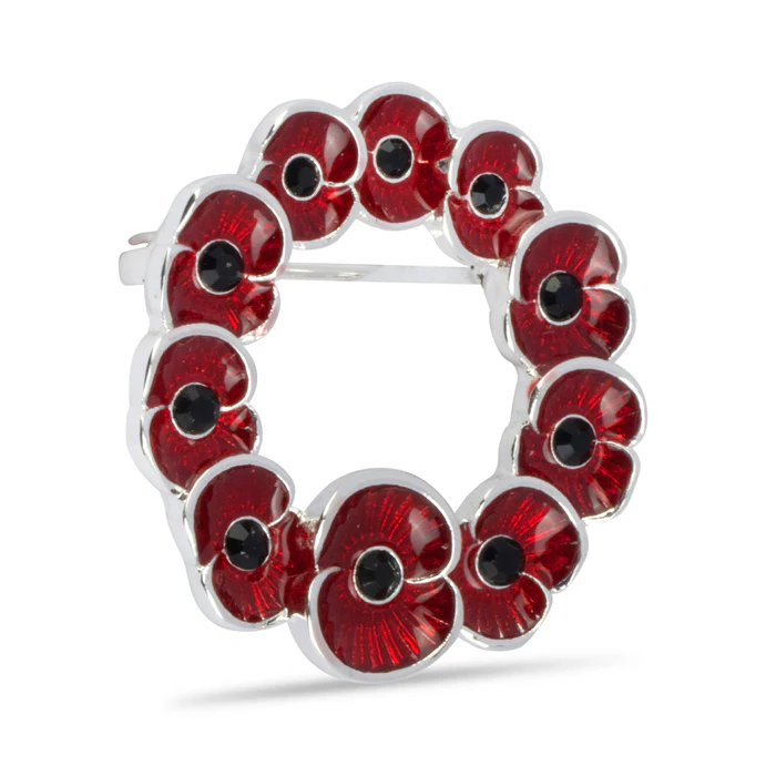 Multi Poppy Wreath Pin - Image 4
