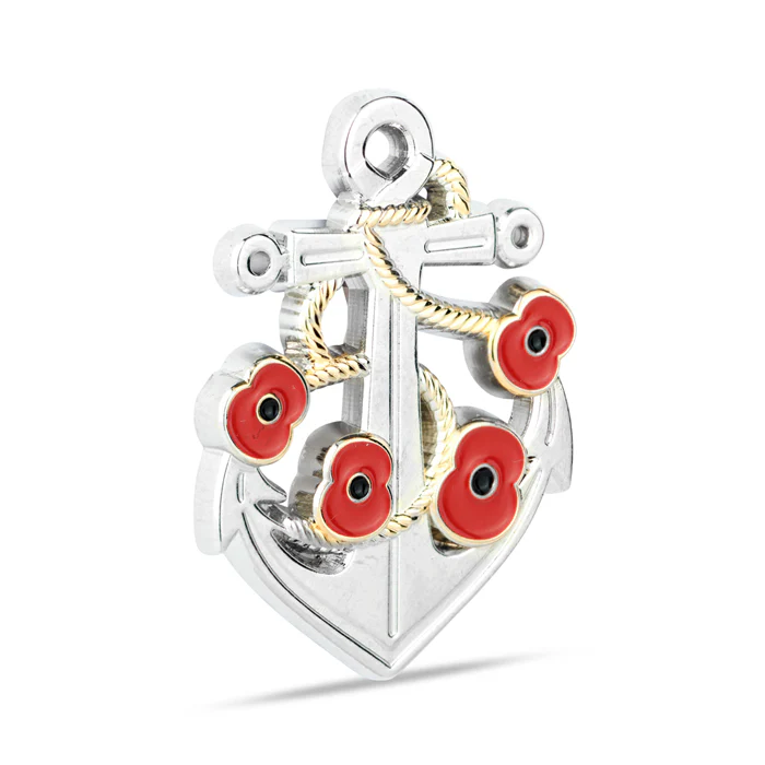 Naval Poppy Anchor Badge - Image 3