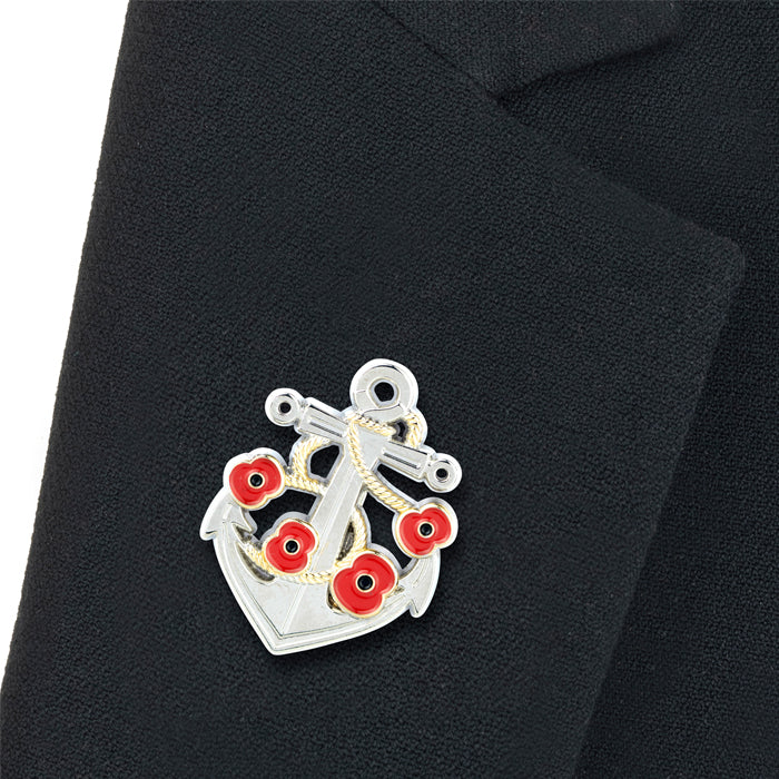 Naval Poppy Anchor Badge - Image 4