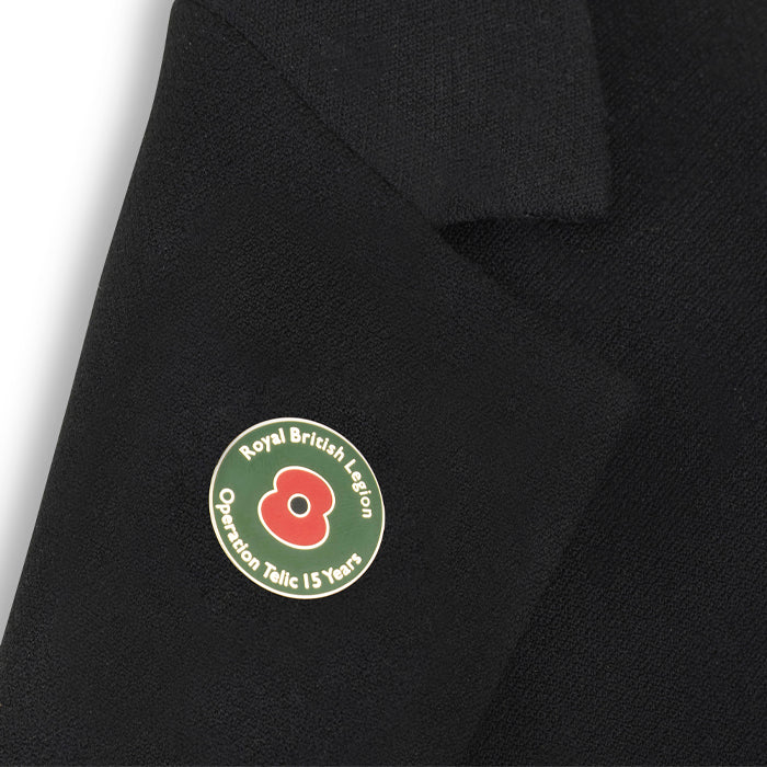 Operation Telic 15 Year Anniversary Poppy Lapel Pin - Image 4