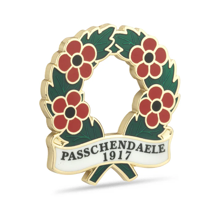Passchendaele 1917 Poppy Wreath Badge - Image 2