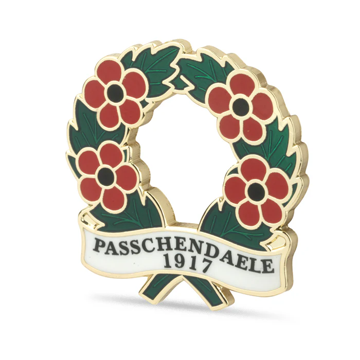 Passchendaele 1917 Poppy Wreath Badge - Image 3