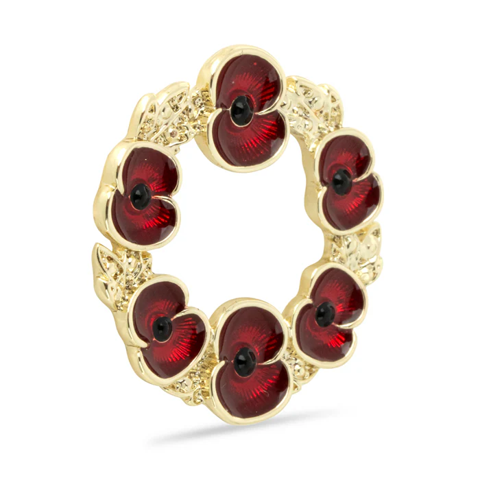 Poppy Wreath Pin - Image 2