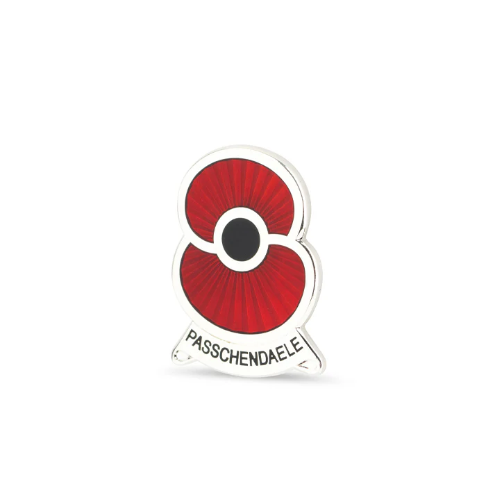 Remembering Passchendaele Poppy Lapel Pin - Image 2