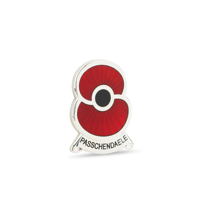 Remembering Passchendaele Poppy Lapel Pin - Image 3