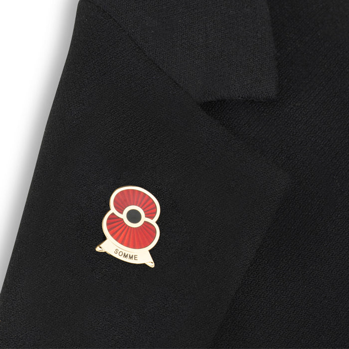 Remembering Somme Poppy Lapel Pin - Image 5