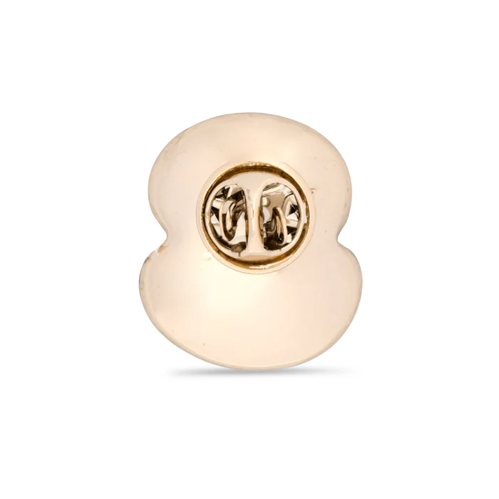 Ripple Poppy Crystal Jet Centre Pin - Image 5