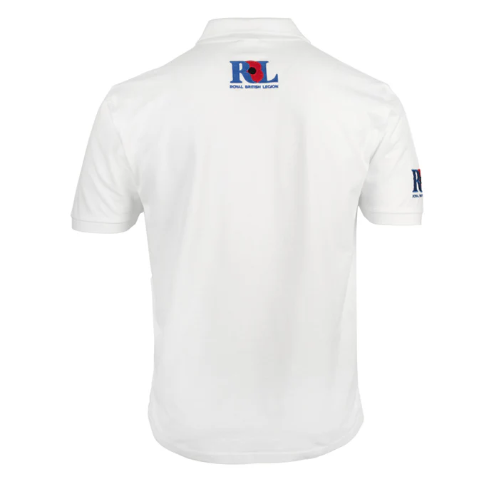 Royal British Legion White Polo Shirt - Image 4