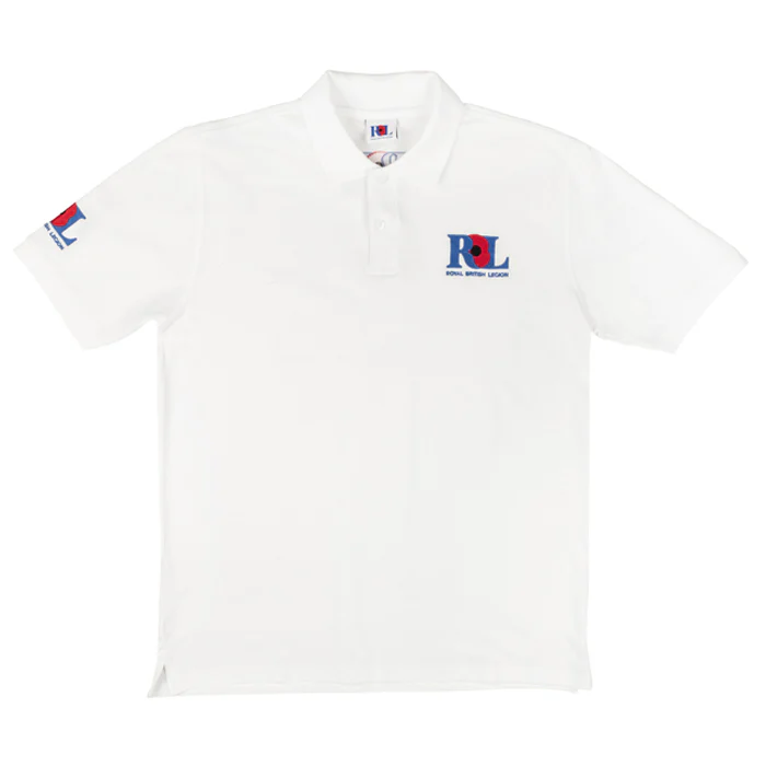 Royal British Legion White Polo Shirt - Image 5