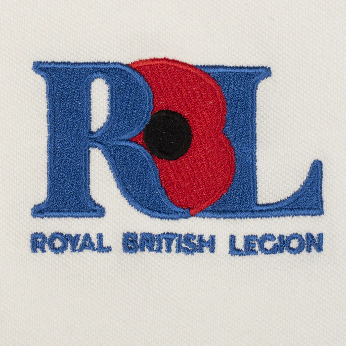Royal British Legion White Polo Shirt - Image 7