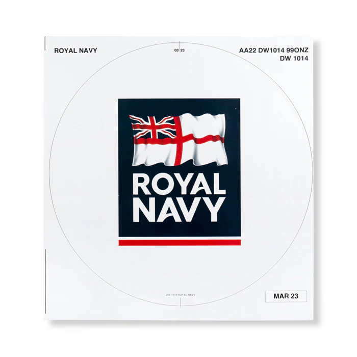 Royal Navy Crest Sticker Badge For Medium Wreath