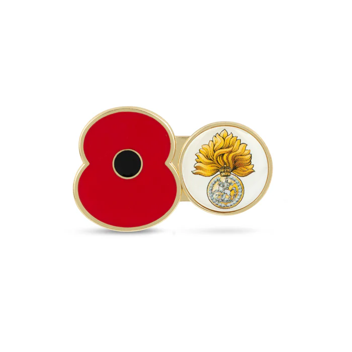 Royal Regt Of Fusiliers Service Poppy Pin
