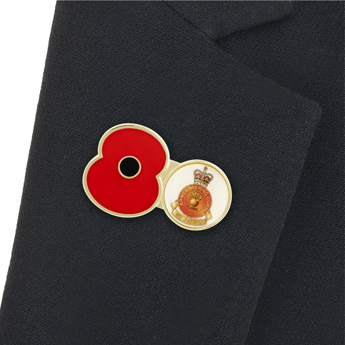 Army Catering Corps Service Poppy Pin - Image 2