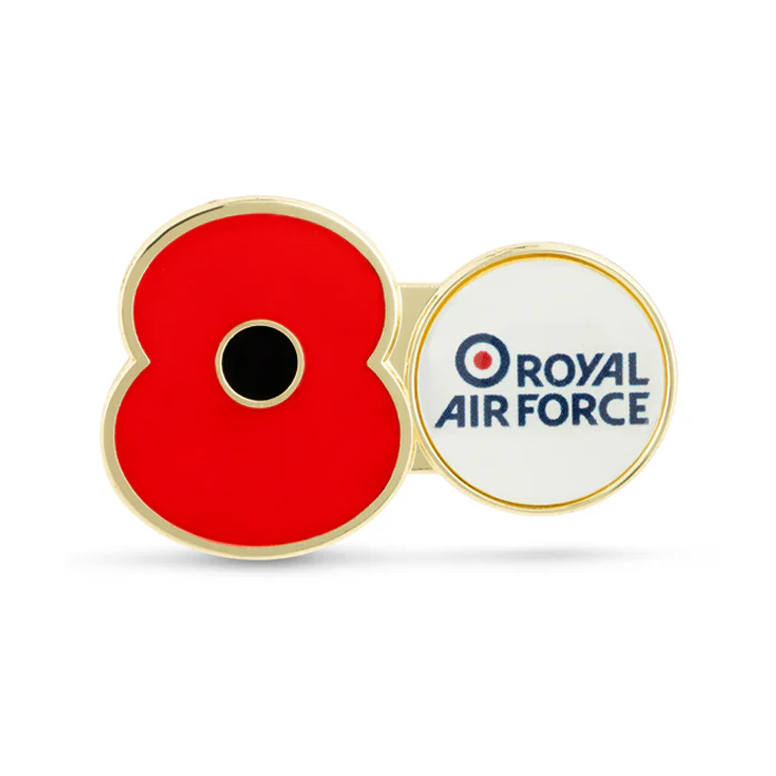 RAF Service Poppy Pin
