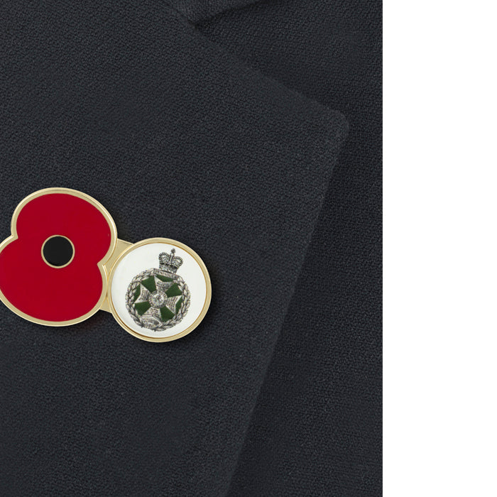 Royal Green Jackets Service Poppy Pin - Image 2