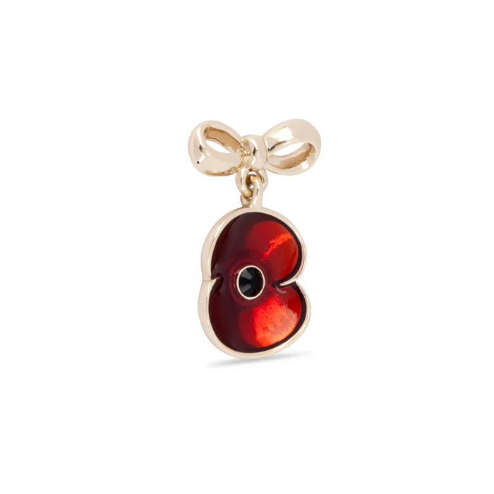 Sweetheart Poppy Bow Pin - Image 2