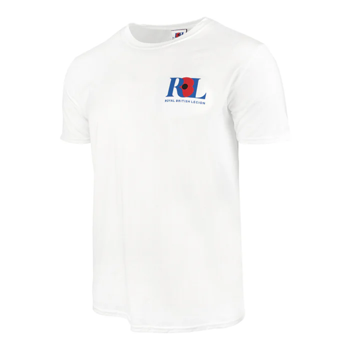 Royal British Legion White Logo T-Shirt - Image 3