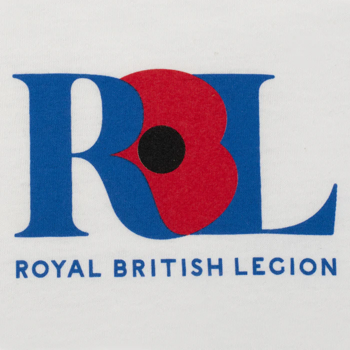 Royal British Legion White Logo T-Shirt - Image 7