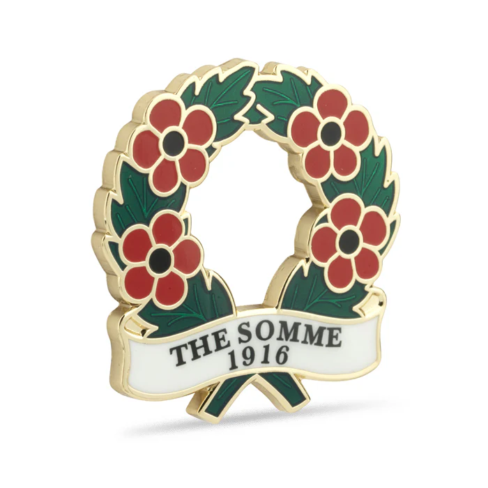 The Somme 1916 Poppy Wreath Badge - Image 2