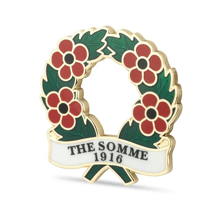 The Somme 1916 Poppy Wreath Badge - Image 3
