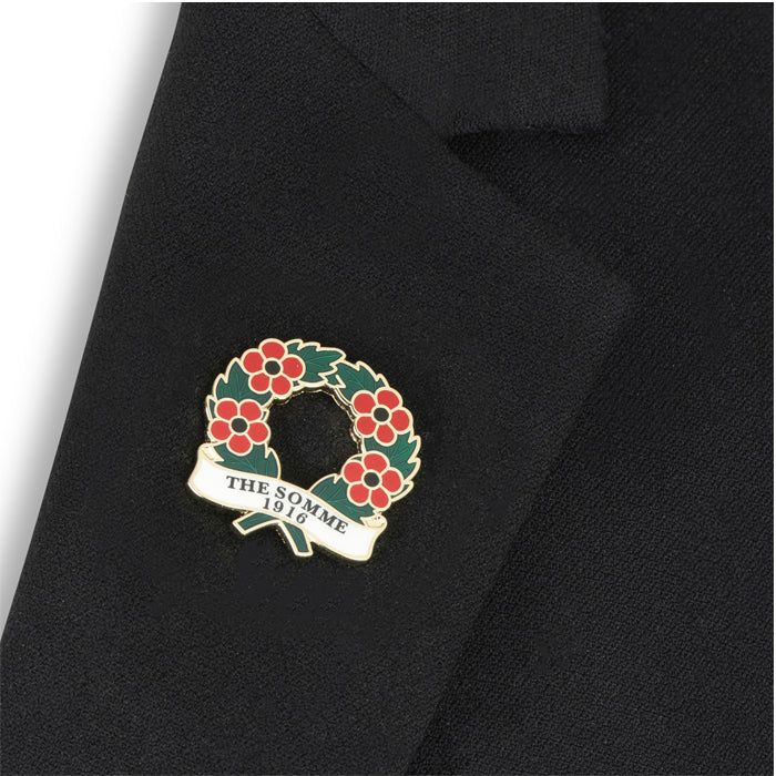 The Somme 1916 Poppy Wreath Badge - Image 4