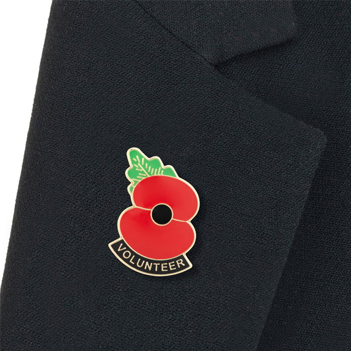 Poppy Appeal Volunteer Lapel Pin - 100% DISCOUNT will be applied to your basket - Image 2